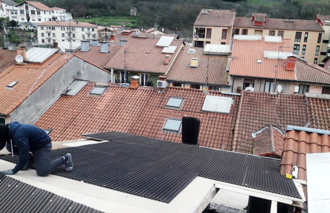 Renovación integral de un tejado en Tolosa. País Vasco.