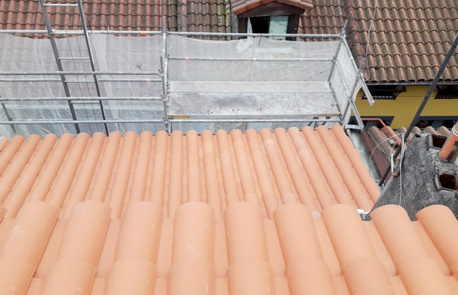 Renovación integral de un tejado en Tolosa. País Vasco.