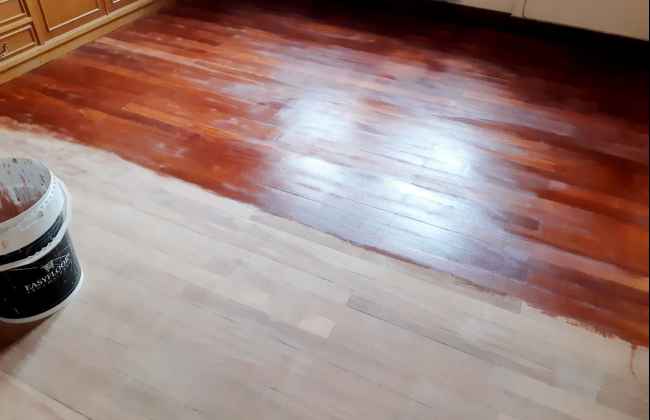 Total Cleaning Up Of The Wooden Floor Sanding And Varnishing In