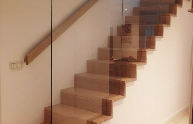 Custom fabrication and installation of handrail and glass doors