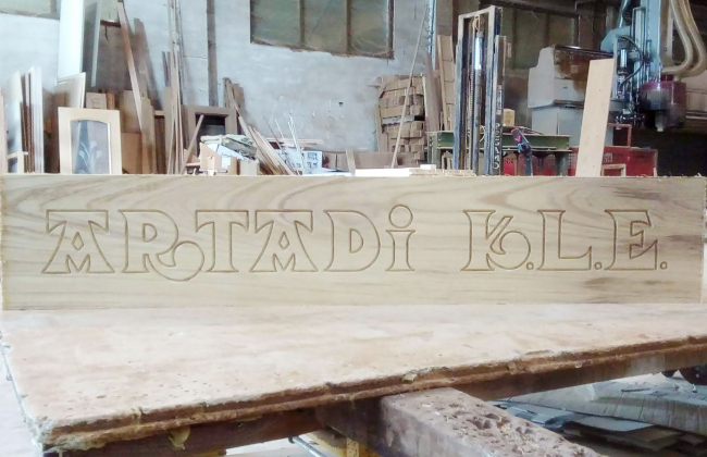 Special wooden works made under order. Personalized