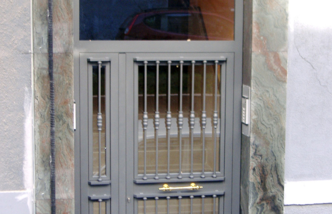 Puertas de portal de aluminio