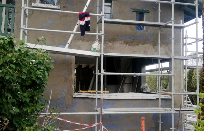 Restoration of facades of a villa in Anglet. Basque Coast.
