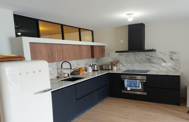 Complete renovation of a flat in Géthary, Basque Coast.