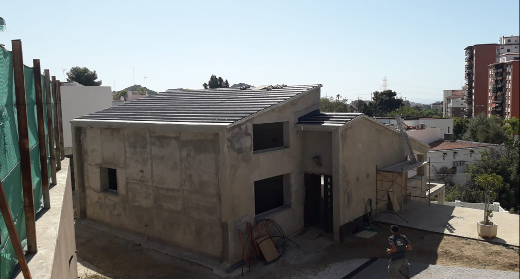 Roof renovation in Getxo. 