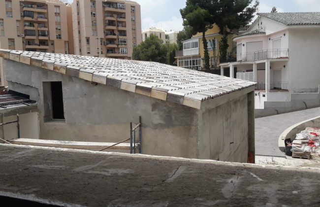 Roof renovation in Getxo. 
