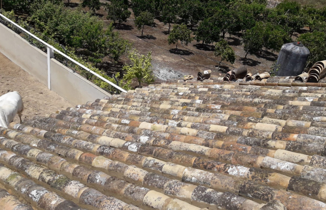 Roof renovation in  Neguri.