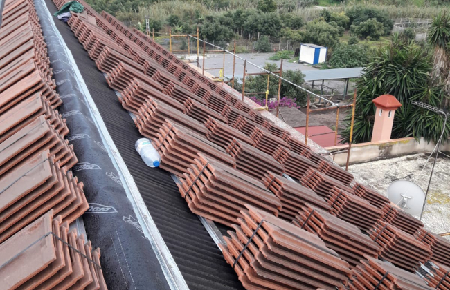 Roof renovation in Pamplona. Navarre.